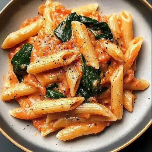 Creamy Tomato and Spinach Pasta