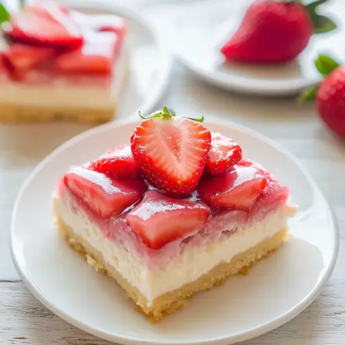 Strawberry Custard Bars