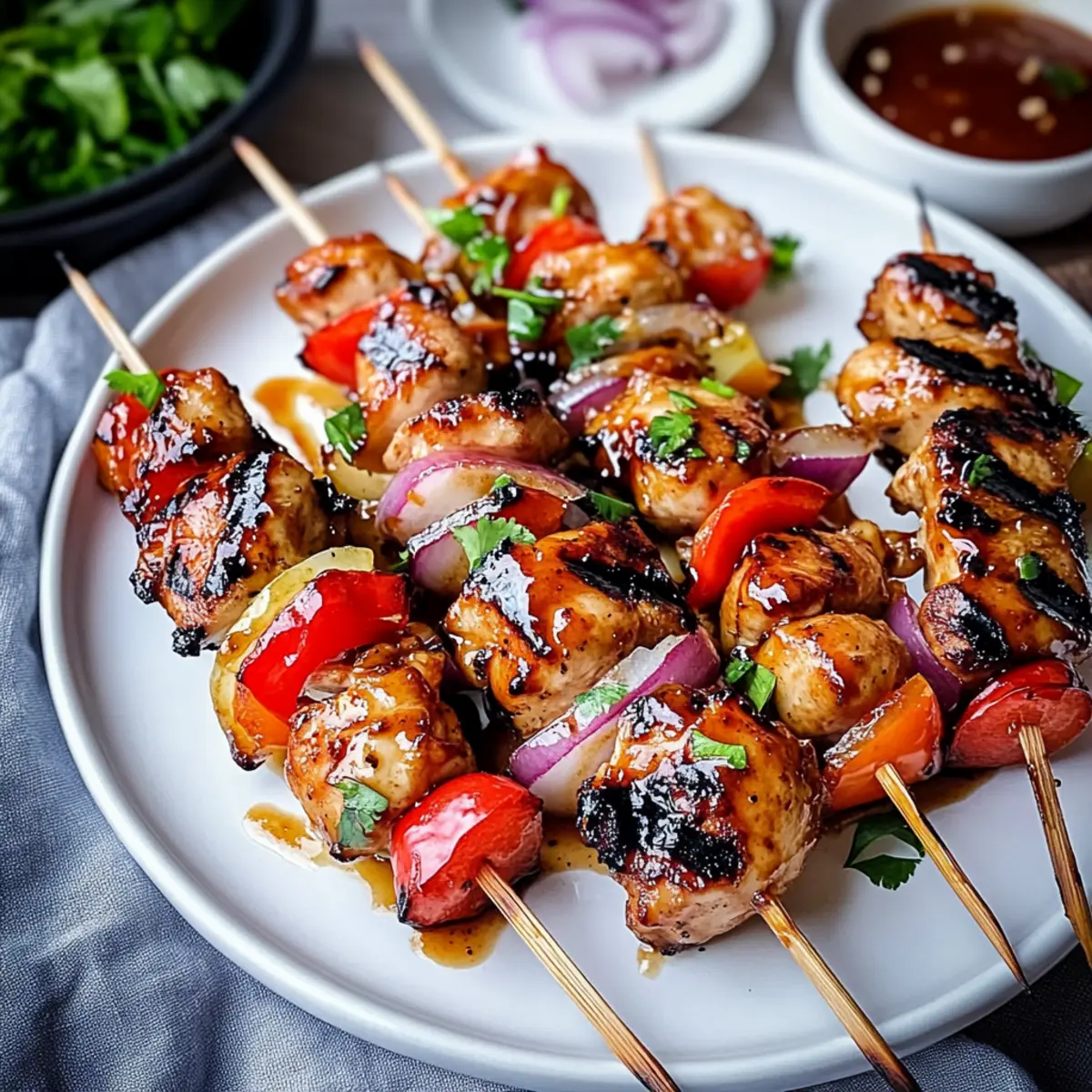 Smoky BBQ Chicken Skewers