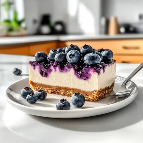 No-Bake Blueberry Cheesecake