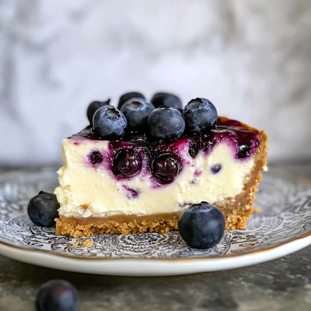 Ultimate Blueberry Cheesecake