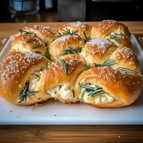 Mozzarella Stuffed Rosemary Parmesan Soft Pretzels