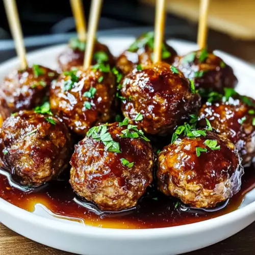 Honey Garlic Cocktail Meatballs