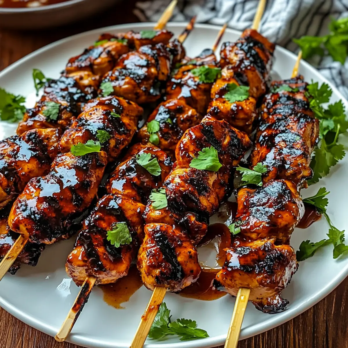 Honey Chipotle Grilled Chicken Skewers