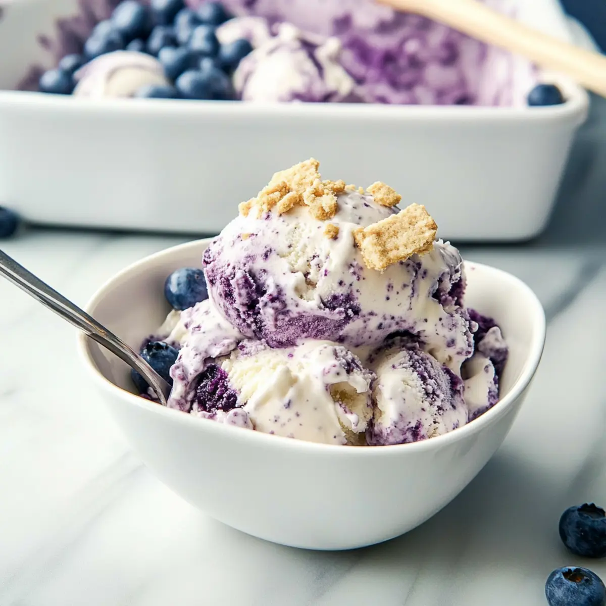 Blueberry Cheesecake Ice Cream
