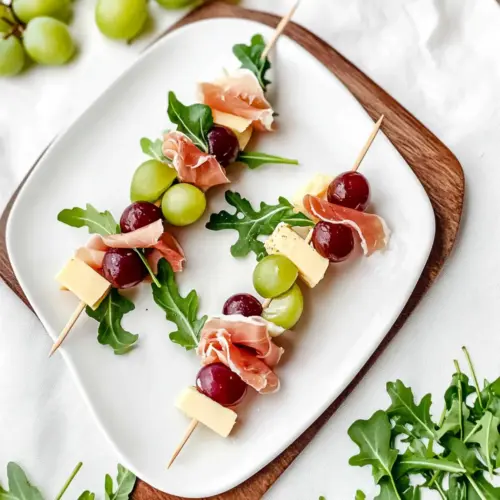 Cheese and Grape Skewers