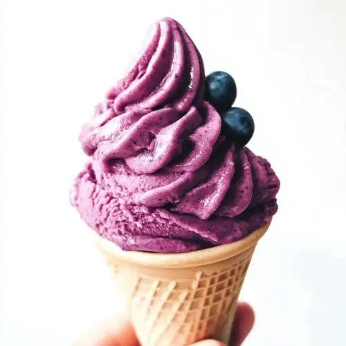 Blueberry Frozen Yogurt