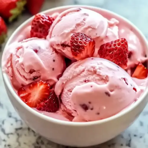 Strawberry Greek Frozen Yogurt