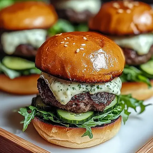 Burger Sliders with Garlic Aioli