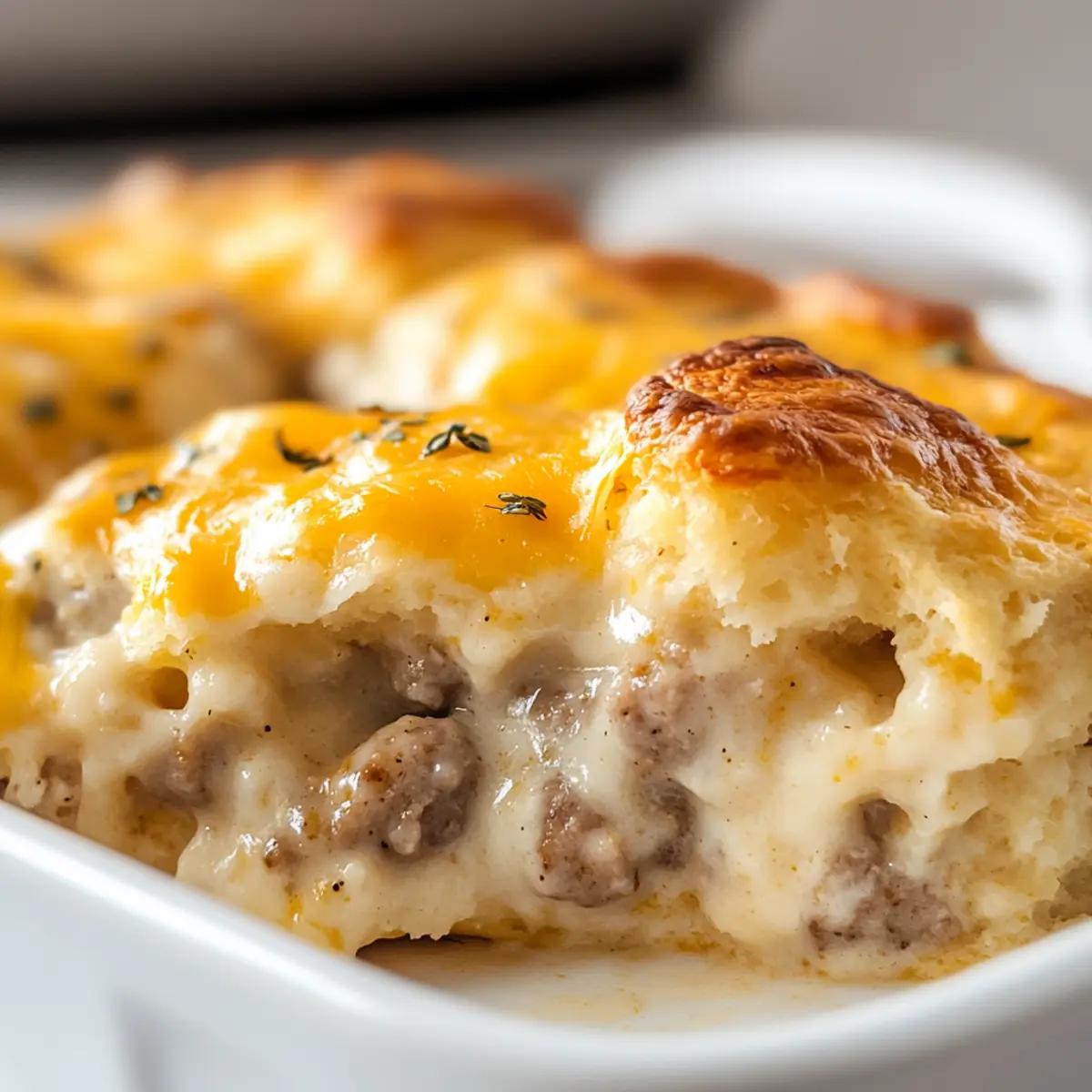 Biscuits and Gravy Casserole