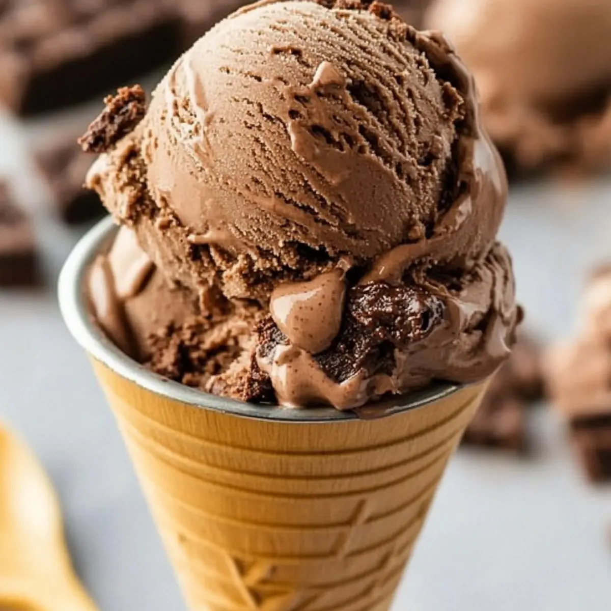 Chocolate Brownie Ice Cream