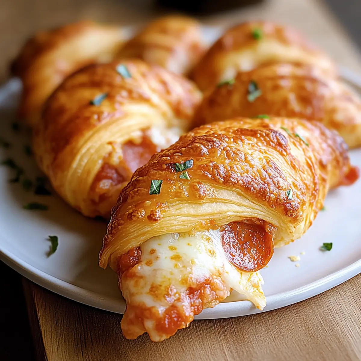 Pepperoni Pizza Crescent Rolls