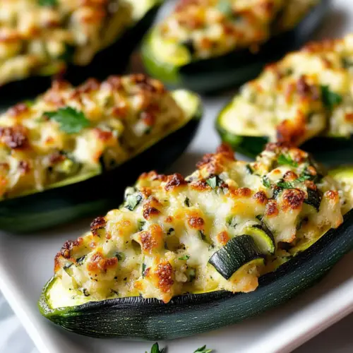 Baked Stuffed Zucchini