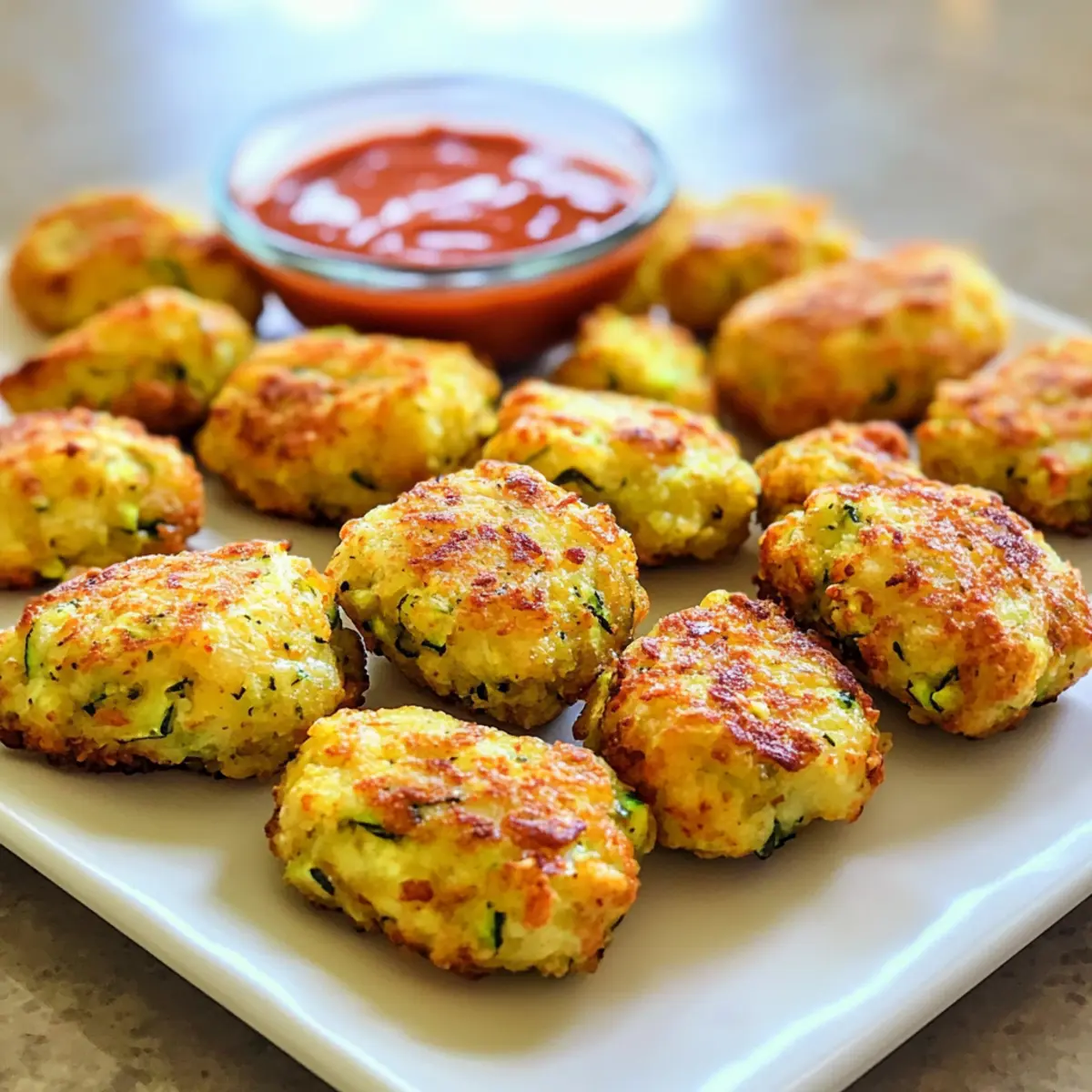 Cheesy Zucchini Tots