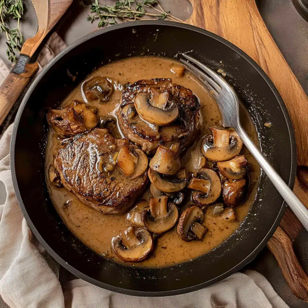 Steak Marsala