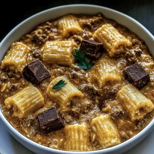 Beef With Pasta in Creamy Garlic Sauce