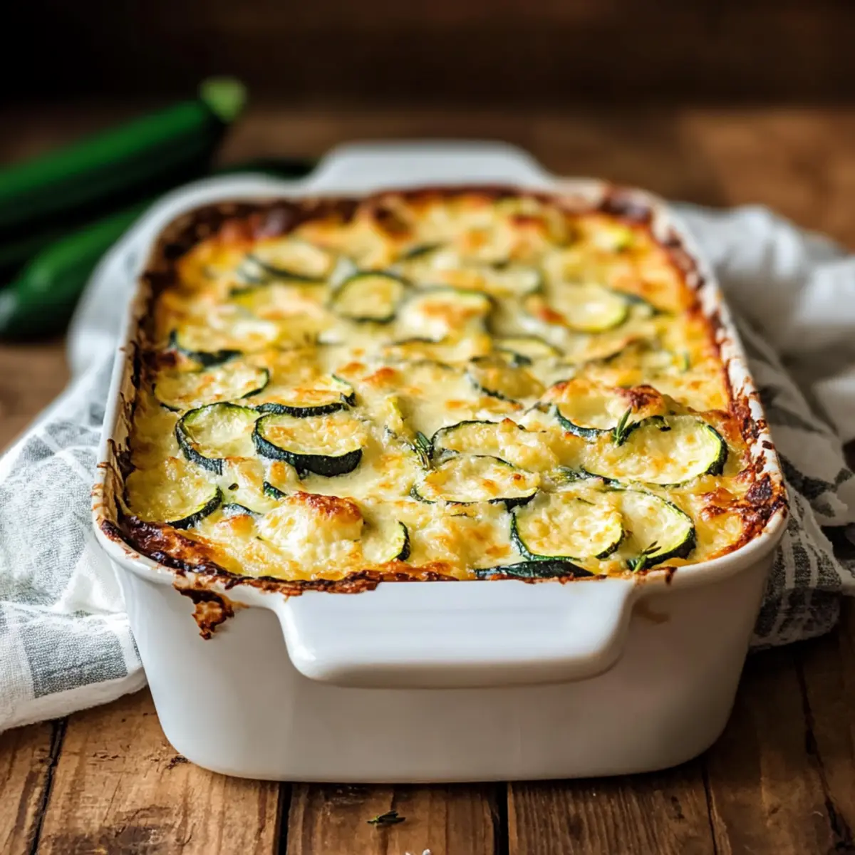 Zucchini Cottage Cheese Bake