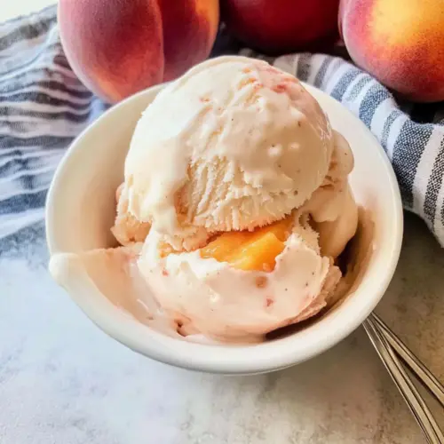 Peaches & Cream Ice Cream