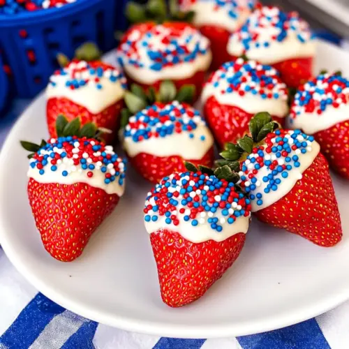 4th of July Chocolate Covered Strawberries