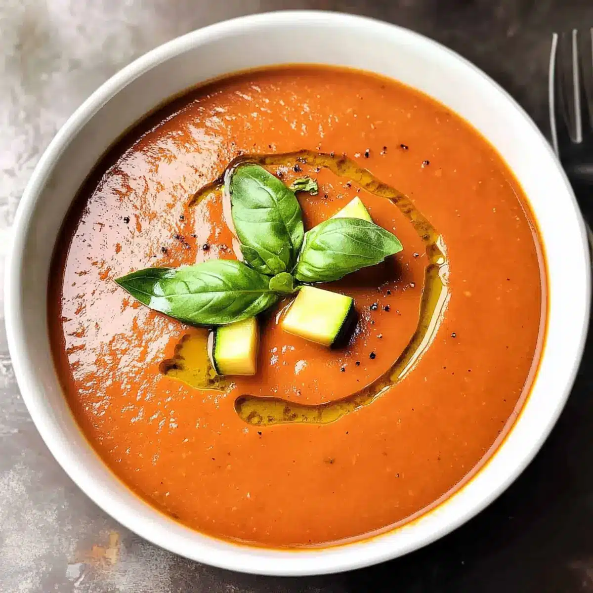 Tomato Zucchini Soup