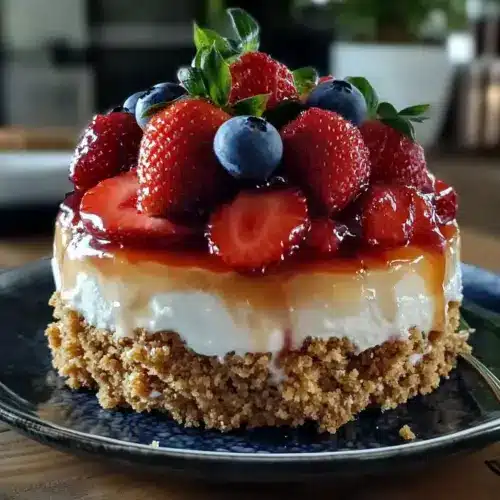 4th of July Strawberry Cheesecake Icebox Cake
