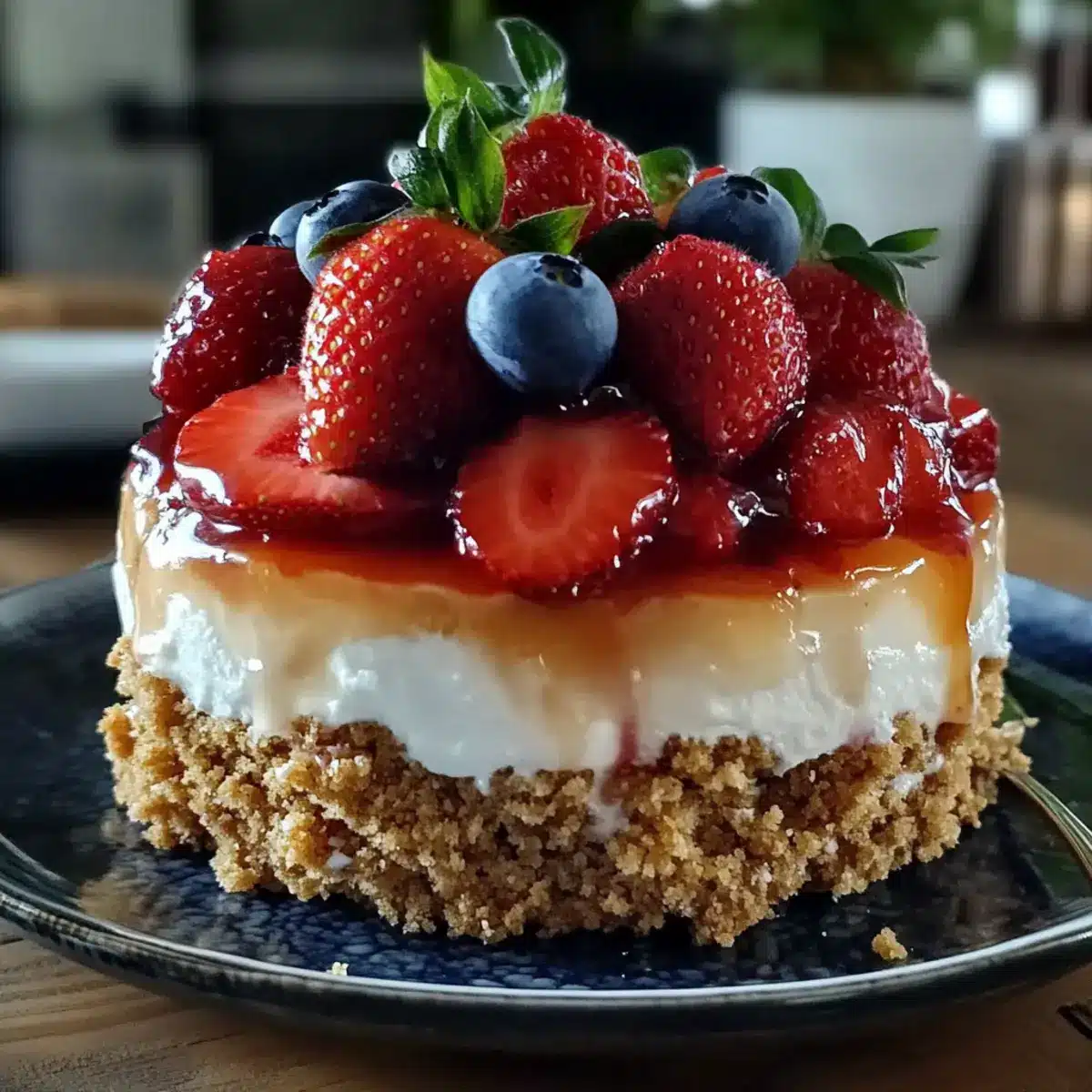 4th of July Strawberry Cheesecake Icebox Cake