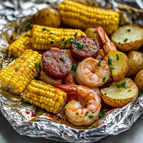 Spicy Grilled Shrimp in Foil