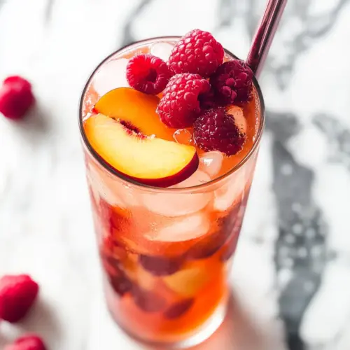 Bellini Peach Raspberry Iced Tea