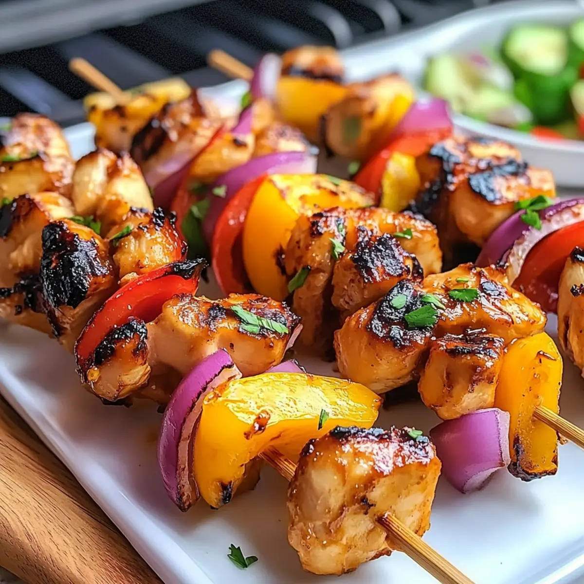 BBQ Pineapple Chicken Kabobs