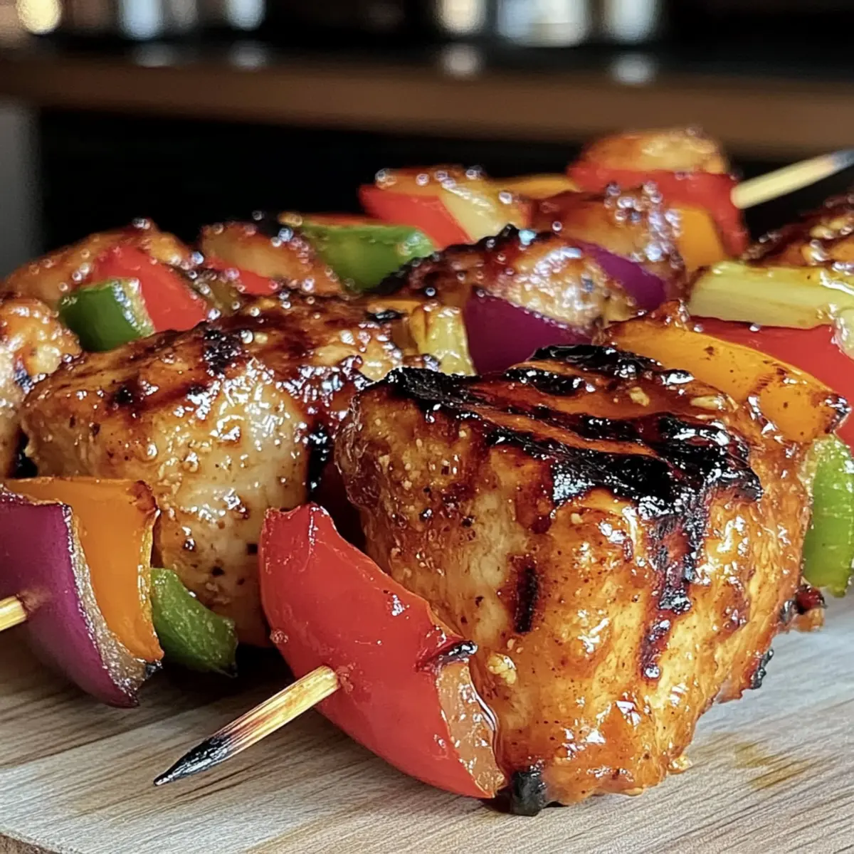4th of July Grilled Chicken Kabobs