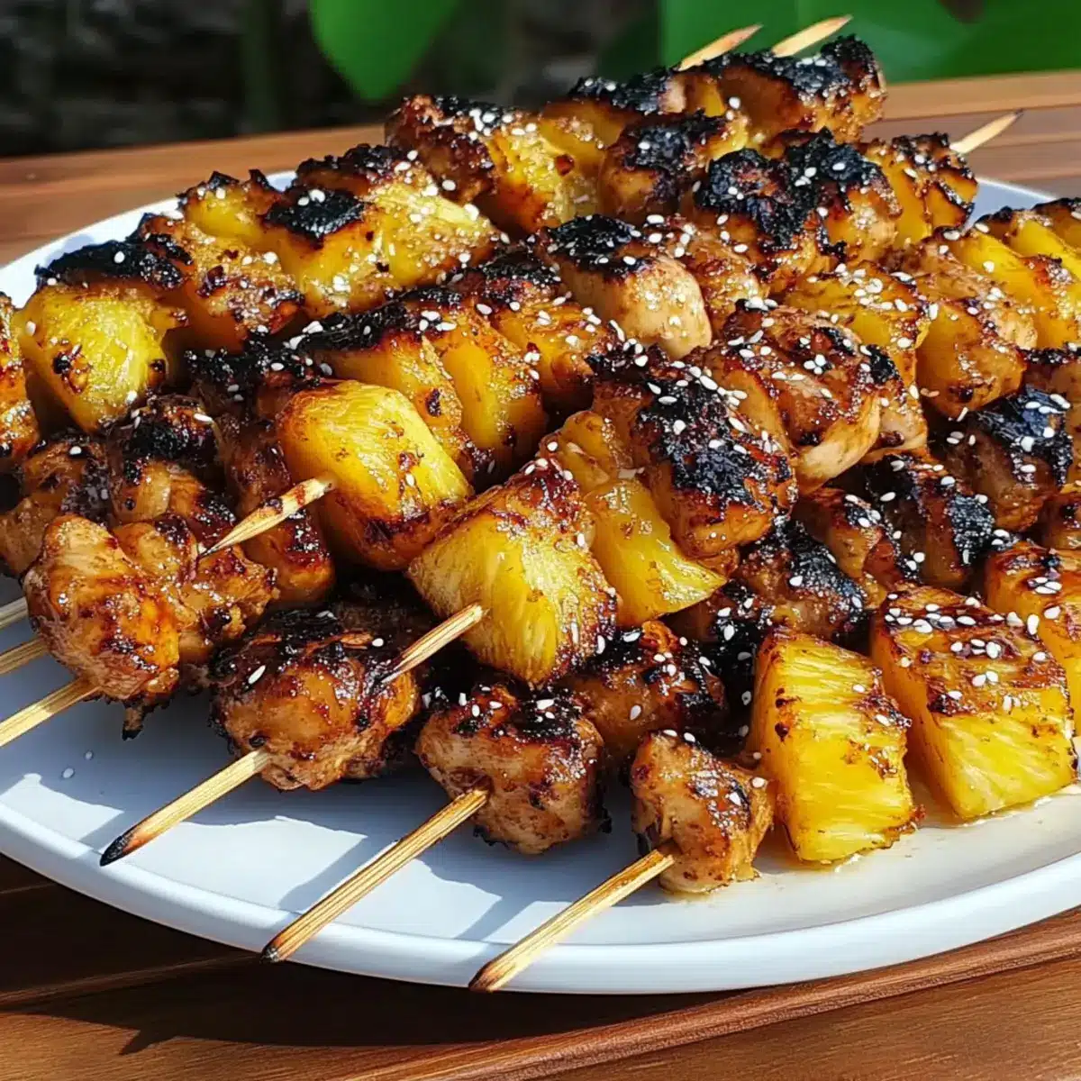 Summer Teriyaki Chicken Skewers