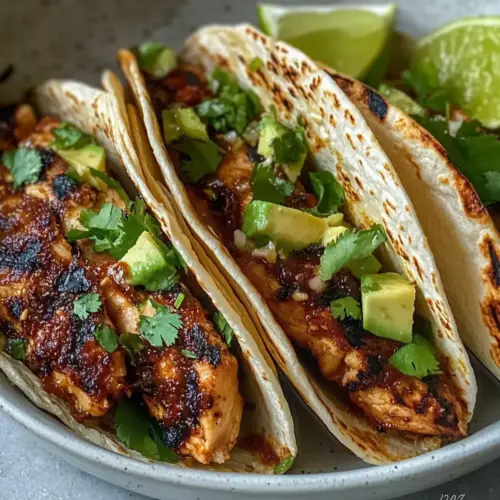 Honey-Lime Grilled Chicken Tacos