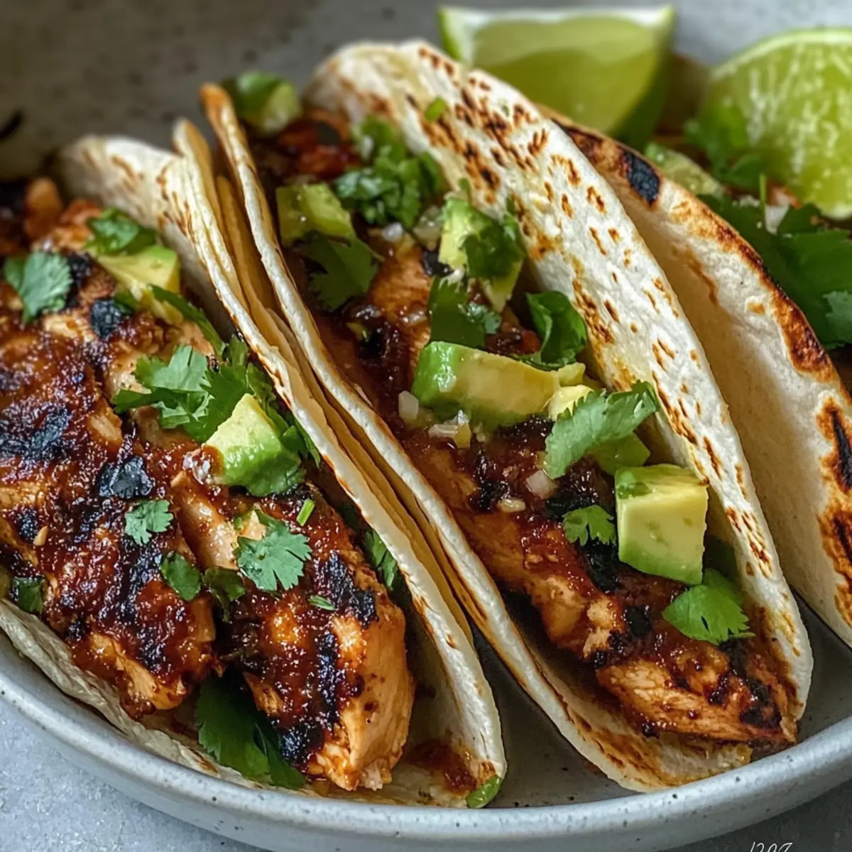 Honey-Lime Grilled Chicken Tacos