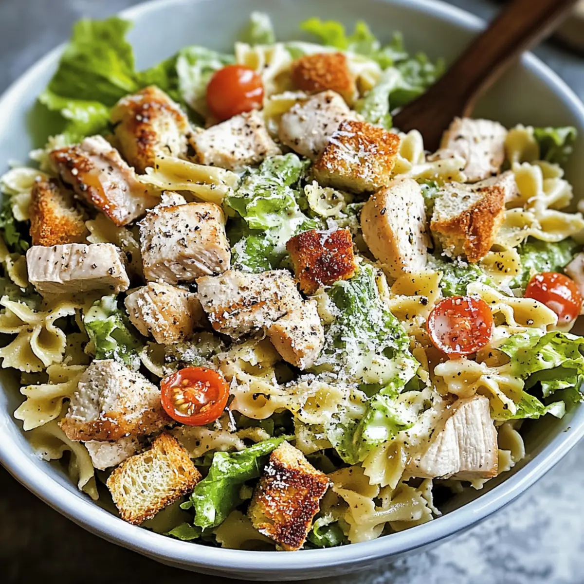 Chicken Caesar Pasta Salad