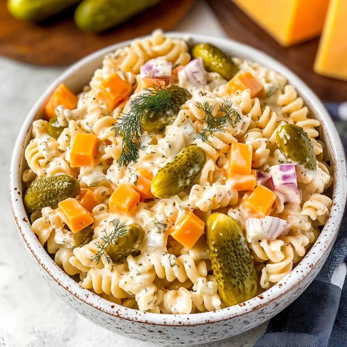 dill pickle pasta salad