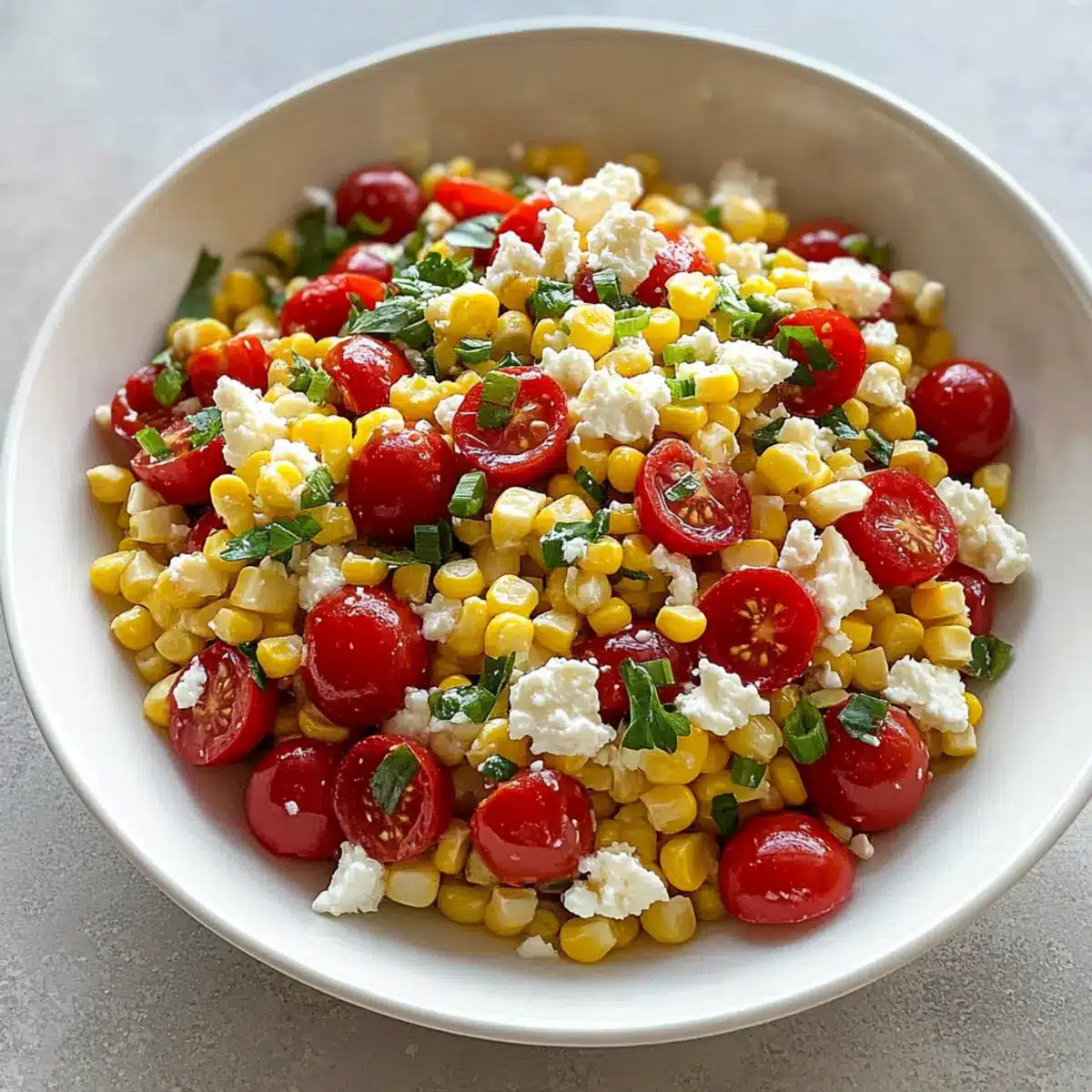Corn, Tomato, and Feta Salad