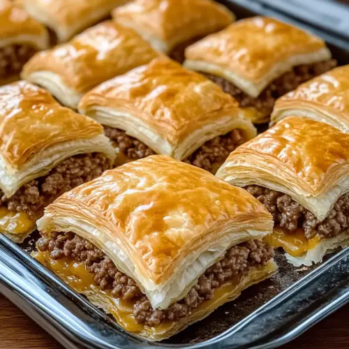 Oven-Baked 4-Ingredient Beef Crescent Squares
