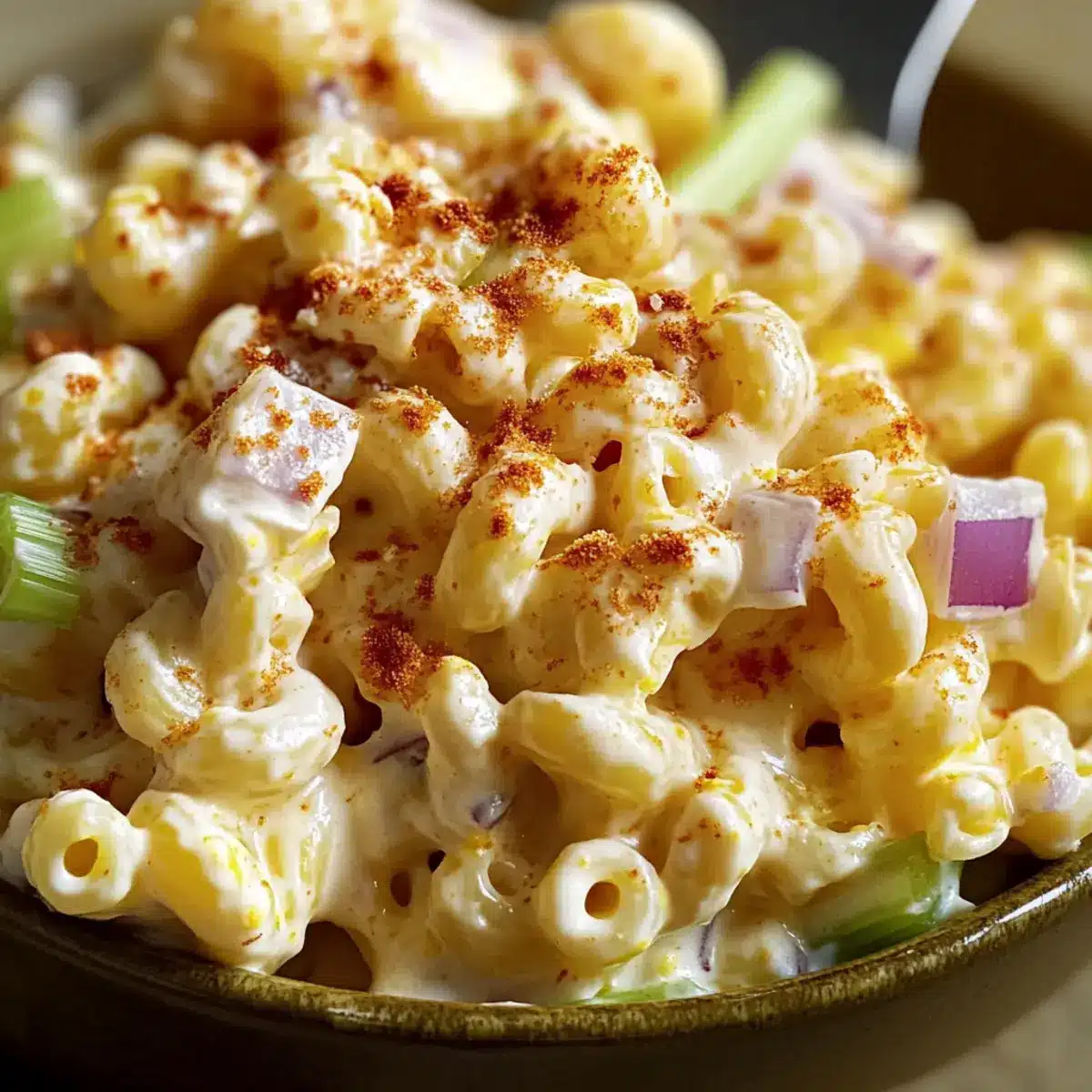 Deviled Egg Macaroni Salad