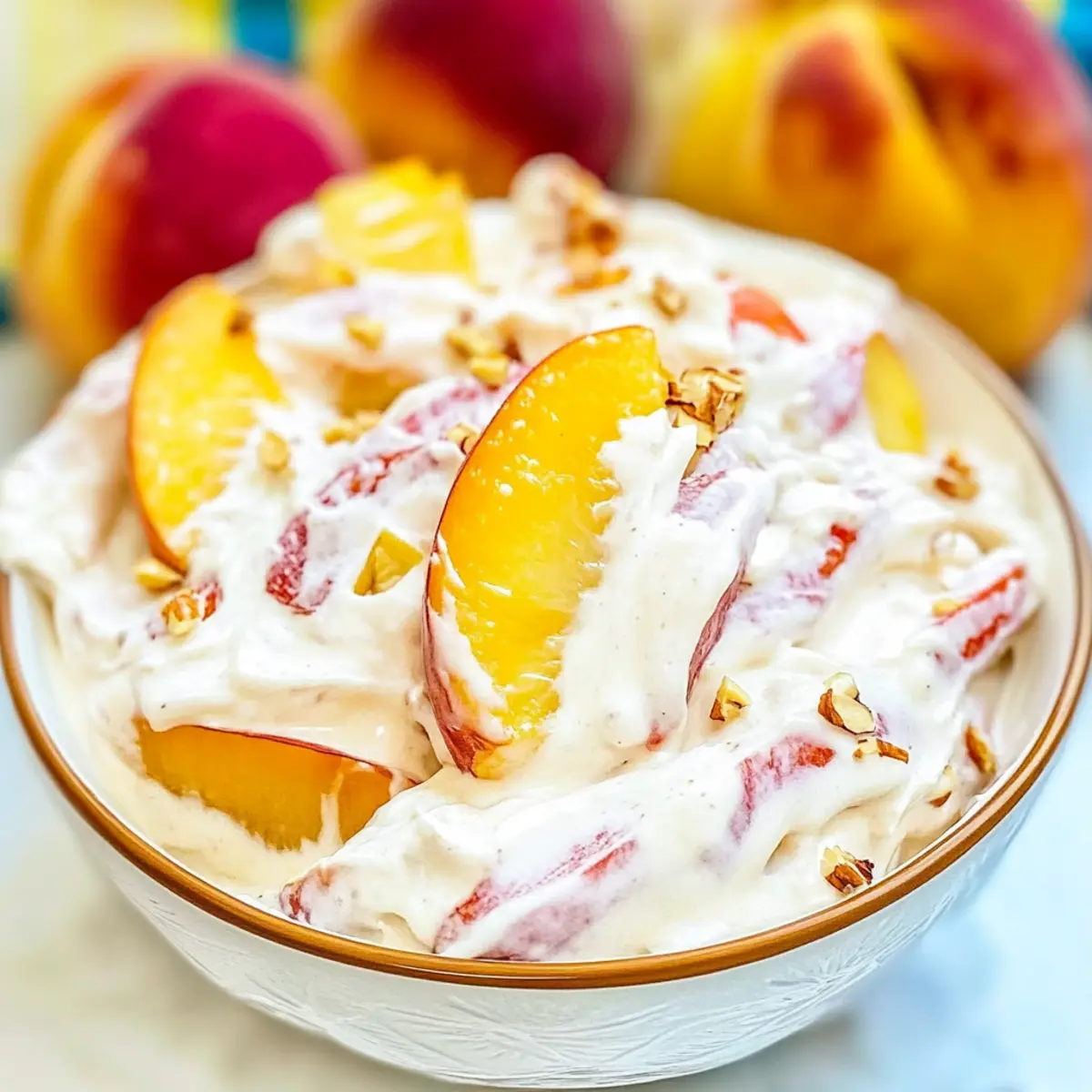 Peach Cheesecake Salad