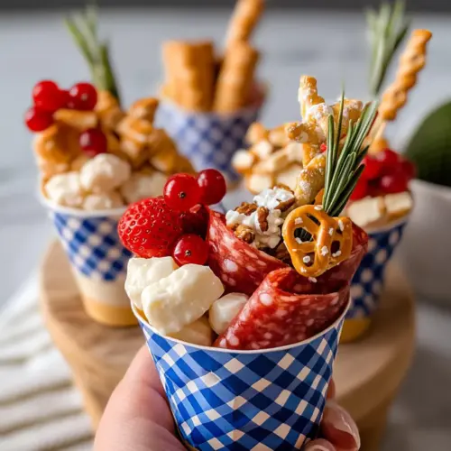 Fourth of July Charcuterie Cups