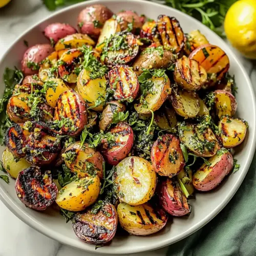 Mustard Grilled Potato Salad