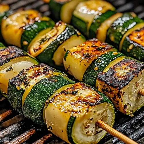 Garlic Butter Zucchini Skewers