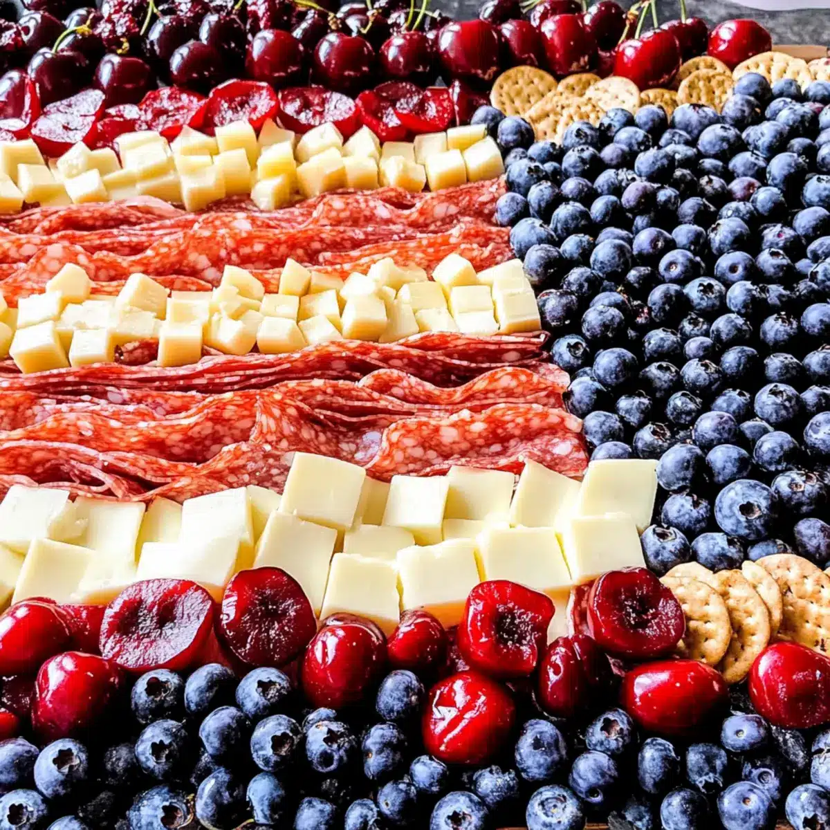 American Flag Charcuterie Board