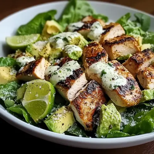 Avocado Chicken Caesar Salad