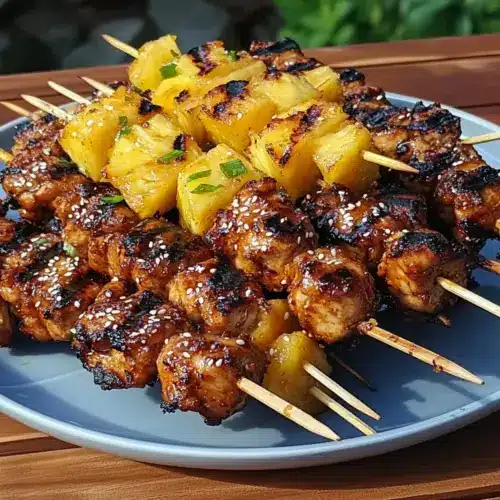 Summer Teriyaki Chicken Skewers