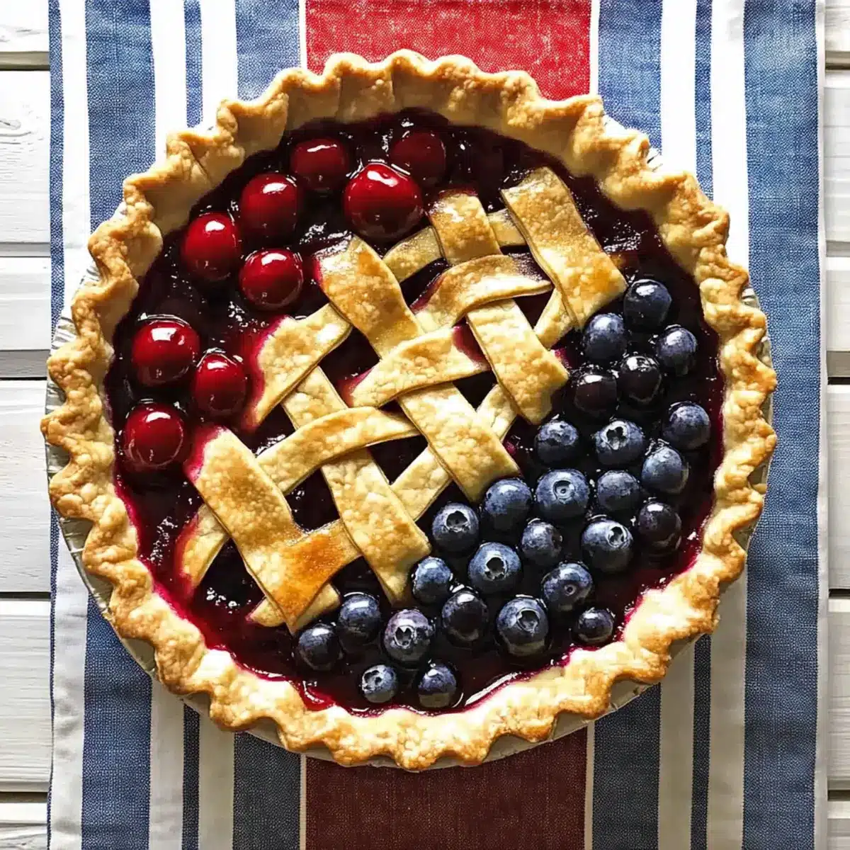 Cherry and Blueberry Pie